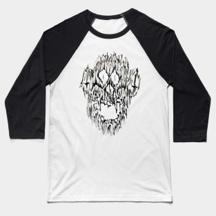 Hell Monkey - White/Gray Baseball T-Shirt